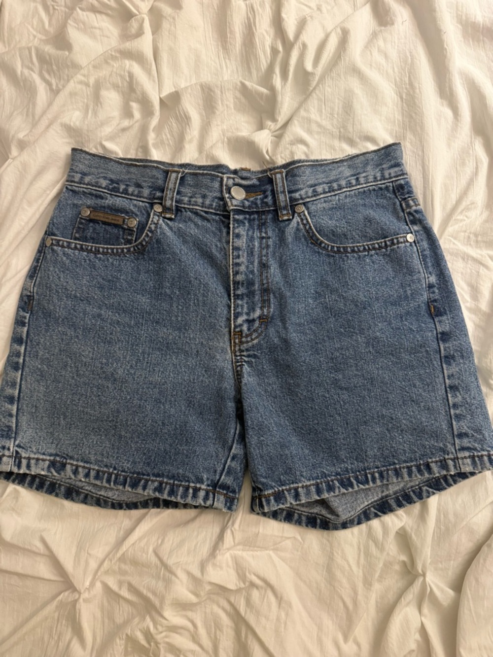 Calvin Klein Jeans Classic Blue Relaxed Denim Shorts